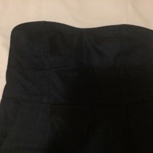 Small Strapless Dark Blue Jean Dress